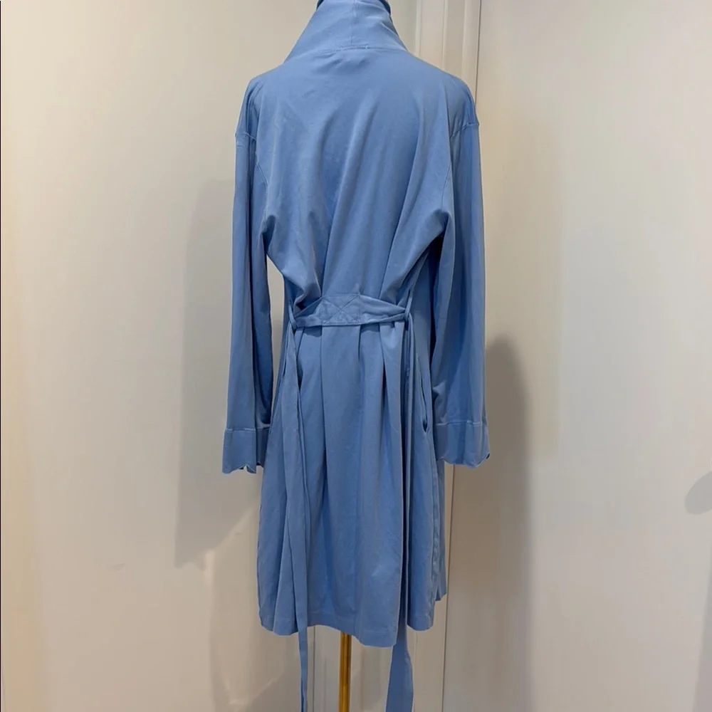 Lake Blue Scalloped Edge Robe - Picture 4 of 6